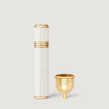 Gold & White Refillable Travel Perfume Atomiser