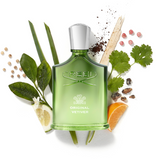 Creed Original Vetiver 100ml bottle with ingredients