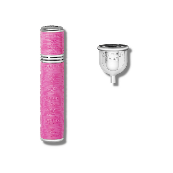 Silver & Dark Pink Pocket Atomiser