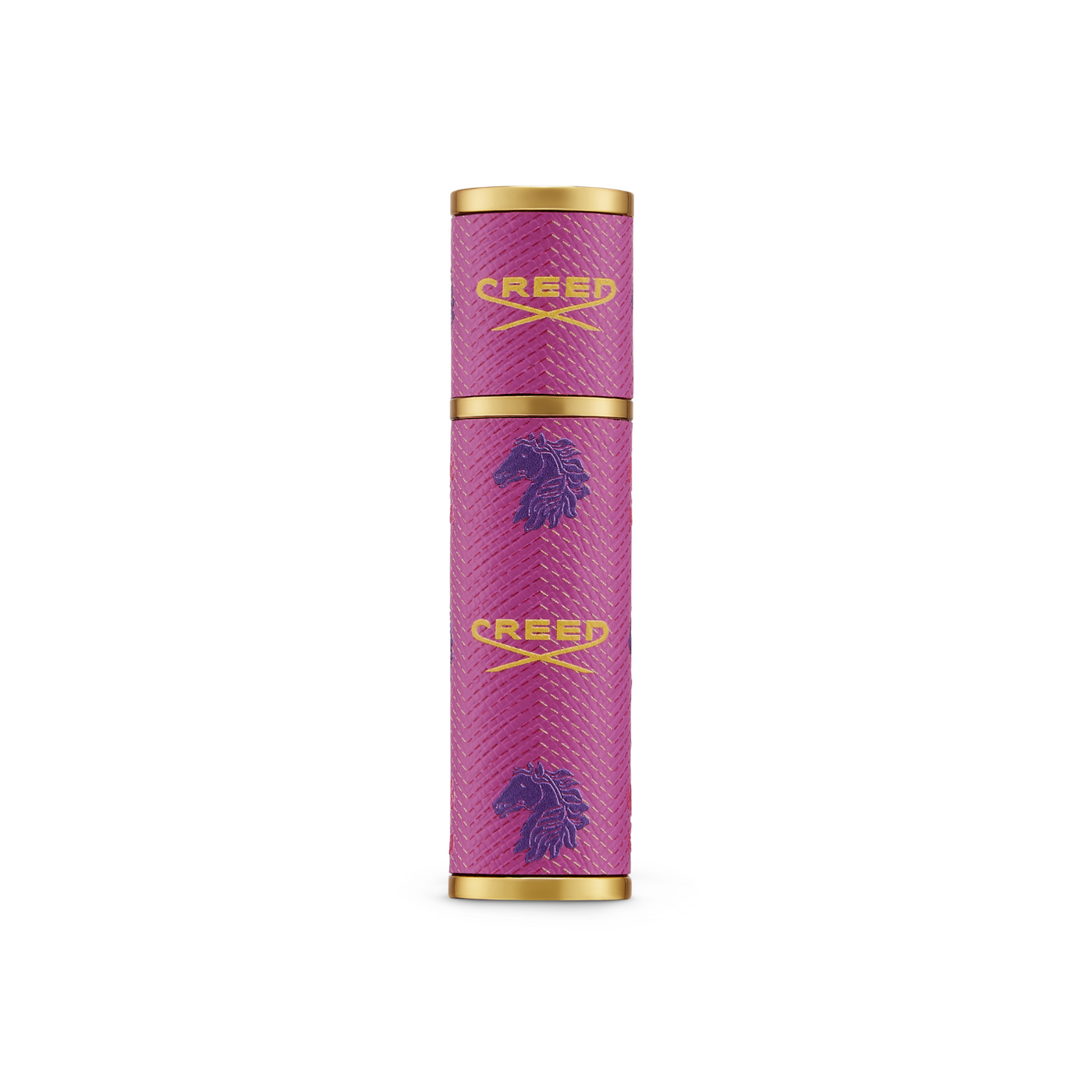 新品未使用Creed Travel Spray Case 5ml Pink Creed Pink / Rose Leather Refillable Travel Spray Atomizer