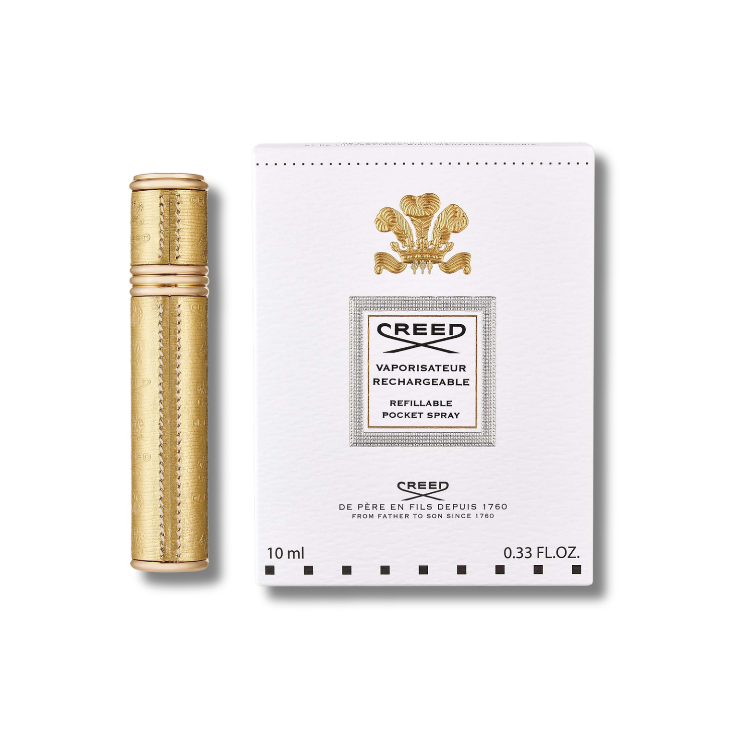 Gold & Gold Refillable Travel Perfume Atomiser