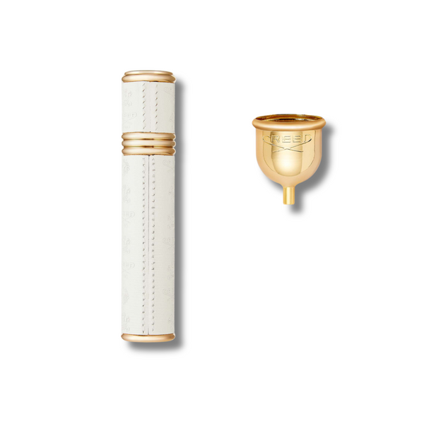Gold & White Refillable Travel Perfume Atomiser