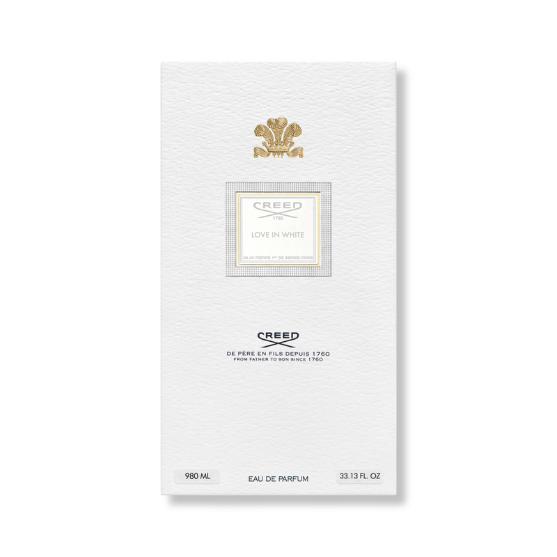Creed Love in White 980ml packaging